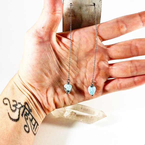 Larimer Drop Thread Earrings - Picture 3 of 7